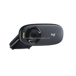 Logitech C270/C270i/C310 Webcam 720P Video HD Asli Baru Kamera Komputer Mikrofon Bawaan USB 2.0 untuk Panggilan Video PC