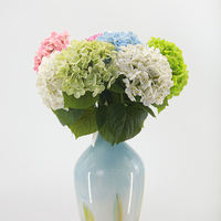 Fleur d'hortensia artificielle réaliste en gros pour la décoration de Noël, Thanksgiving, mariages, festivals, hôtels et tables à domicile