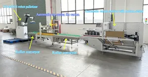 Cassa automatica imballatrice scatola di produzione linea di produzione cassa automatica erettore flap piegare scatola sigillante