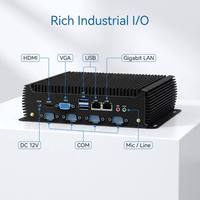 PC Industrial Sin Ventilador Intel I3 I5 12.ª Generación COM*6 Wifi 4G, SSD M.2, 2*RJ45 LAN, Computadora Industrial Integrada Sin Ventilador, Mini PC Industrial