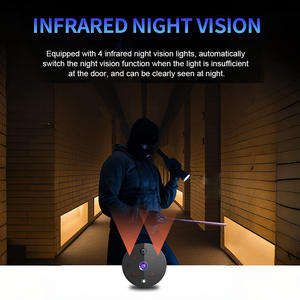 Videocitofono con Telecamera a Occhio di Gatto Visibile, Monitoraggio <span class=keywords><strong>Video</strong></span> 1080P, Display LCD TFT da 4.3", Alimentato a Batteria, App Tuya per Porte di Sicurezza - Product Image 5