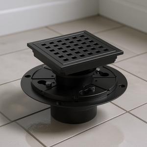 Desagüe de Ducha Cuadrado de 4 Pulgadas con Acabado Mate, Diseño Moderno, Fácil Instalación - Product Image 2