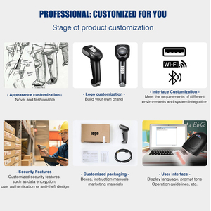 GUOTAO <strong>Custom</strong> J8B Wireless 1D Laser Barcode Scanner 1472G Handheld <strong>Scanning</strong> Bar Code Reader for Supermarket Warehouse Logistc - Product Image 5
