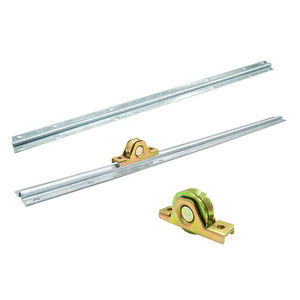 Rail de porte coulissante en fer galvanisé à rainure en V - Système de rail à roulettes <span class=keywords><strong>au</strong></span> <span class=keywords><strong>sol</strong></span> robuste - Product Image 5