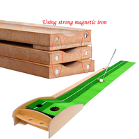 Mastic de Golf intérieur en bois de 4 pièces, kit de formation, Mini tapis de Golf, vente en gros, kit de simulateur, fabrication et exportation