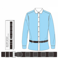 Ceinture de Maintien de Chemise Antidérapante et Anti-Plis pour Hommes et Femmes