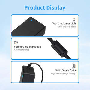 Desktop 12V 2A 24W AC/DC <b>Power</b> Adapter with UK Plug for LED Strip CCTV Security System & <b>PC</b> <b>Power</b> Adapter - Product Image 6