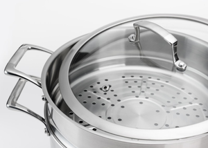 Cấp Thực Phẩm 304 Thép Không Gỉ Double-Tường Hấp Mà Không Có Lớp Phủ Hoặc Hương Vị Cho Khỏe Mạnh Hấp Cá Và Bánh Bao - Product Image 2