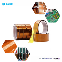 Cinta de Poliimida Resistente al Calor, Troquelada, Color Dorado Marrón, para Circuitos Impresos PCB, KAIYU, Fábrica con 15 Años de Experiencia
