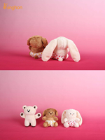 Jouets pour chiens Kinghon en peluche polyester, petits, mignons, avec son, imprimé dessin animé, doux, durables, pour l'intérieur, pour la dentition quotidienne et les jeux de rapport