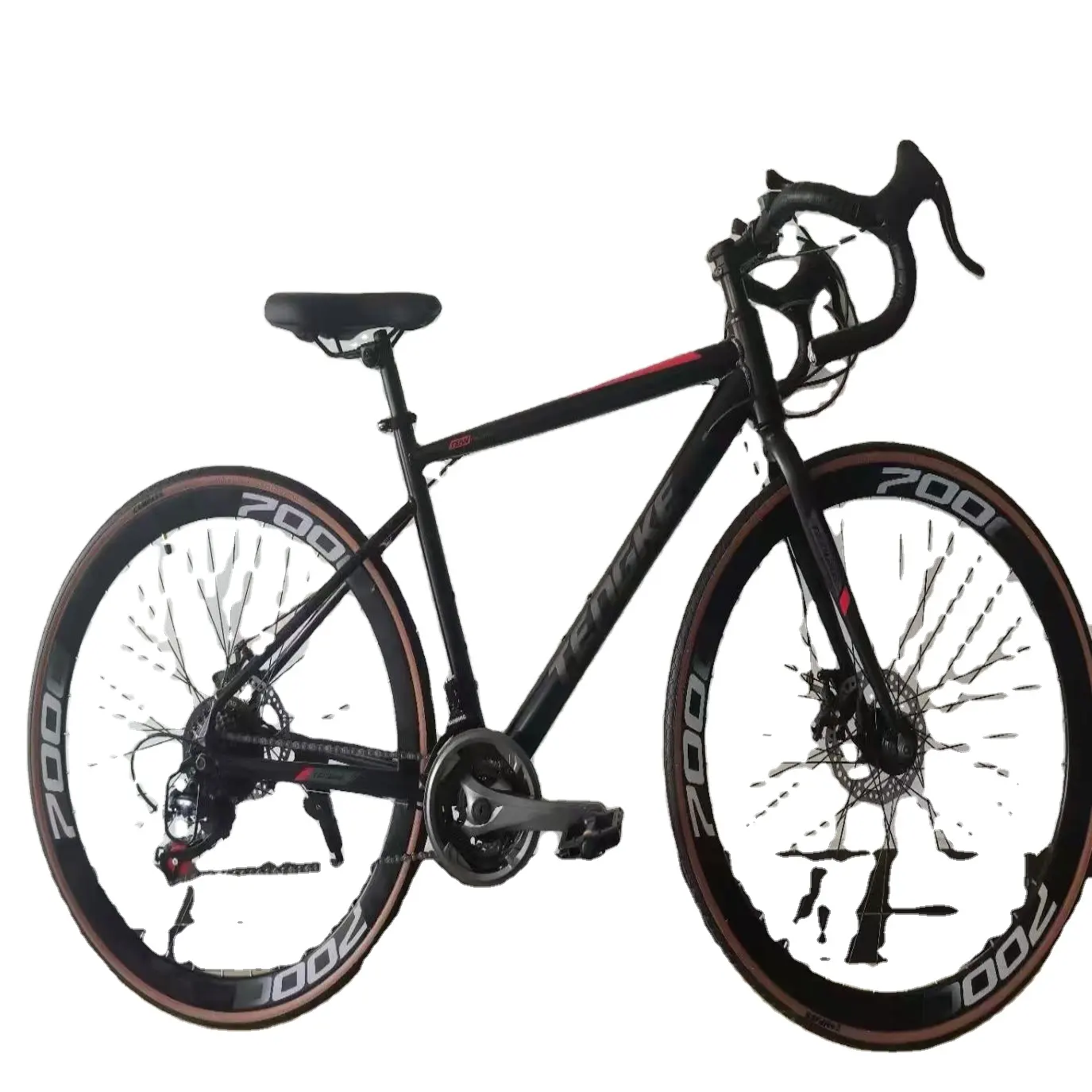 Popüler satış yüksek tam karbon çelik çerçeve yol bisikleti jantlar 700c lastik fabrika fiyatları