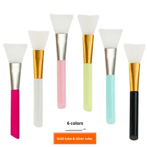 Brocha Facial <span class=keywords><strong>de</strong></span> Silicona y Plástico <span class=keywords><strong>de</strong></span> Doble Cara con Cabezal Suave para Aplicación <span class=keywords><strong>de</strong></span> Mascarillas Caseras <span class=keywords><strong>de</strong></span> Belleza - Product Image 1