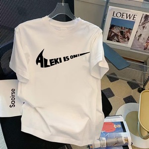Men's Short-Sleeve Loose-Fit Pure Cotton Streetwear <strong>T</strong>-<strong>Shirt</strong> 2026 Summer New Arrival Cartoon Print Breathable Wrinkle-Resistant - Product Image 2