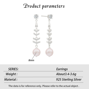 RUNQI Elegant S925 Sterling Silver 14K Gold Plated Freshwater Pearl AAAA Grade Classic <b>Stud</b> <b>Earrings</b>-Wedding/Engagement Jewelry - Product Image 6