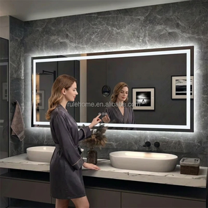 <span class=keywords><strong>Miroir</strong></span> intelligent LED de salle de bain moderne, éclairé, à capteur tactile, mural, anti-buée - Product Image 1