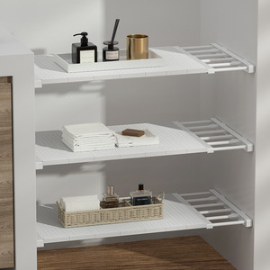 <span class=keywords><strong>Étagère</strong></span> <span class=keywords><strong>de</strong></span> rangement extensible pour armoire, support <span class=keywords><strong>de</strong></span> tension réglable, <span class=keywords><strong>séparateur</strong></span> DIY pour armoire, salle <span class=keywords><strong>de</strong></span> bain, <span class=keywords><strong>étagère</strong></span>, organisateur - Product Image 6