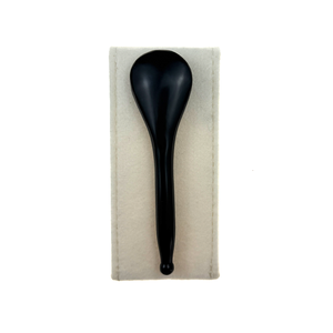 Venta caliente Natural Black Bian Stone Gua Sha Cuchara Reflexología facial Jade Guasha Sticks Pluma de masaje de ojos para cara y Spa de pies - Product Image 2