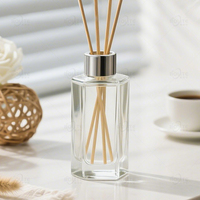 Bouteilles diffuseurs en verre transparent multi-formes pour la maison, 80ml-200ml, avec bouchons et bâtonnets – Vente en gros