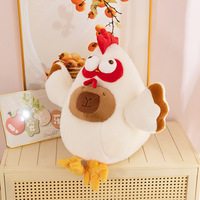 Peluche Capybara Kapibala en coton PP, anti-stress, cadeau unisexe, adorable poupée en tissu, coussin, jouet pour machine à griffes