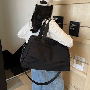 Factory Wholesale <b>Luggage</b> Bags Lightweight Travel Tote Bag Simple Plain Color Clothes Storage Bags - Product Image 5