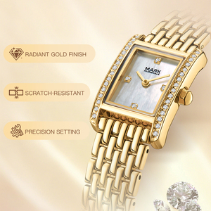 <span class=keywords><strong>Reloj</strong></span> <span class=keywords><strong>de</strong></span> Cuarzo Cuadrado Mini Mark Fairwhale <span class=keywords><strong>para</strong></span> Mujer, Esfera <span class=keywords><strong>de</strong></span> Zirconia, Correa <span class=keywords><strong>de</strong></span> Aleación, Resistente al Agua 30M, Elegante <span class=keywords><strong>Reloj</strong></span> <span class=keywords><strong>de</strong></span> Pulsera <span class=keywords><strong>para</strong></span> Dama - Product Image 2