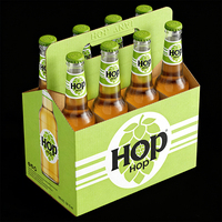 Boîtes en carton personnalisées pour 12 verres à bière de 355 ml, 10 ou 24 canettes, emballage pour bière, boîte en papier pour bière