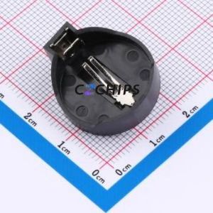 BS-02-A1AJ006 Button & Strip Battery Connector Through hole Component THT Connector Battery Holder CR2032 Phosphor Bronze Nickel - Product Image 1