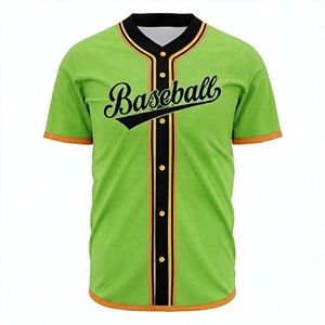 Nueva Camiseta de Béisbol Personalizada, 100% Poliéster, Transpirable, Antibacteriana, de Secado Rápido, Cosida, Estampada, Sólida, de Alta Calidad, Unisex - Product Image 1