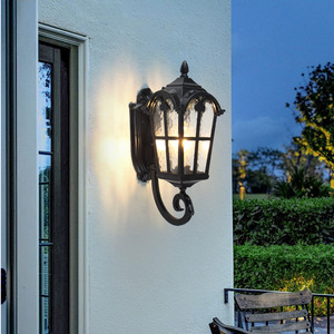 Lampe murale extérieure traditionnelle LED en alliage d'aluminium, étanche, 3500K blanc chaud, angle de faisceau de 20 degrés, montage mural, éclairage de jardin - Product Image 5