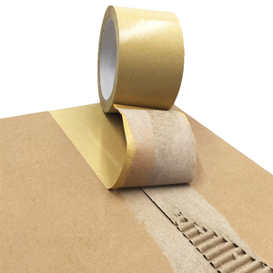 Kraft <strong>Brown</strong> 100m Self-Adhesive Paper <strong>Tape</strong> Single Sided Jumbo Roll Picture Frame Backing for Displaying Photos - Product Image 3
