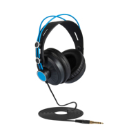 Casque audio filaire professionnel Simplefly Studio, supra-auriculaire, avec haut-parleurs de 50 mm, coussinets doux, pivotant auto-ajustable, 6,35 mm, 220 cm