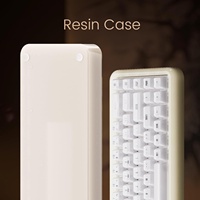 Akko YU01 Transparent Keycaps 65% Mechanical Keyboard Hot Swappable Gaming RGB Backlit for 5.0 2.4G Wireless 1000Hz