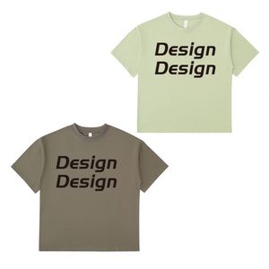 T-shirt Homme Oversize Personnalisé en Coton Lourd 100% avec Impression Sérigraphique et Logo – Vente en Gros - Product Image 2