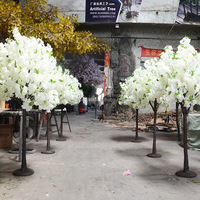 QSLH-613 hellrosa Hochzeit Tisch Ornament hoch Kirschblüten baum künstliche Indoor Seide Baum Weihnachts feier Event Kunststoff