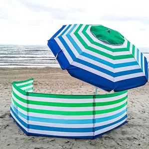 Fabbrica all'ingrosso grande leggero a righe famiglia spiaggia giacca a vento spiaggia recinzione Privacy schermo antivento per campeggio giardino