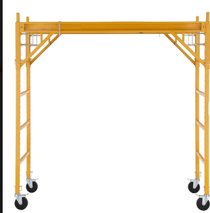 Mini échafaudage mobile moderne en aluminium avec roues verrouillables, capacité de charge de 250 kg, plateforme de travail pour travaux de <span class=keywords><strong>construction</strong></span> - Product Image 4