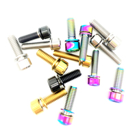 AI CYCLING Titanium Alloy M6*16/18/20mm Top Cap Cover Headset Stem Model N-018 untuk Suku Cadang Sepeda Gunung dan Jalan Raya CN