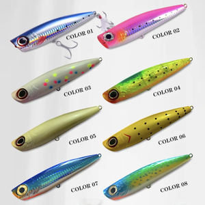 Leurres Popper, leurres nageurs, leurres de jigging pour la pêche en eau douce et en mer, pour la pêche en bateau, pour la truite, la carpe, le saumon, le brochet, le poisson-chat, la perche, le <span class=keywords><strong>maquereau</strong></span>, en ABS, leurres durs - Product Image 6