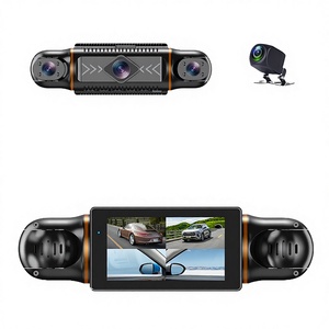 Caméra embarquée 3 pouces 4 canaux 1080P IPS avec écran tactile WDR WIFI GPS Enregistreur vidéo 360° Caméra de recul DVR de voiture 24H - Product Image 2