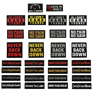 Topi bercahaya sihir berkilau karet lembut PVC tahan air frasa inspirasional Inggris tanpa sakit tidak ada rasa sakit tidak ada - Product Image 1