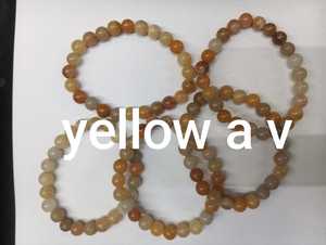 แฮนด์เมดคุณภาพสูงสร้อยข้อมือหิน AV สีเหลืองธรรมชาติสร้อยข้อมือโบฮีเมียนสร้อยข้อมือกับผู้ชายผู้หญิงขนาดเครื่องประดับของขวัญในราคาขายส่ง - Product Image 2