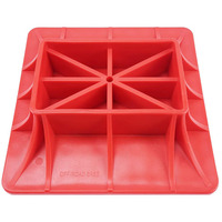 Base de récupération Monster4WD Orange en nylon renforcé pour cric agricole 4x4 avec base de sable 300x300mm et garantie 1 an