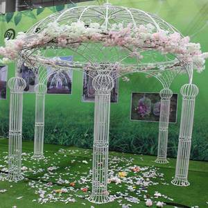 Oniya große Garten Jurte Vogelkäfig Form Eisen Blume Ballon Dusche Dekor Party Hochzeit Bogen Laube - Product Image 5