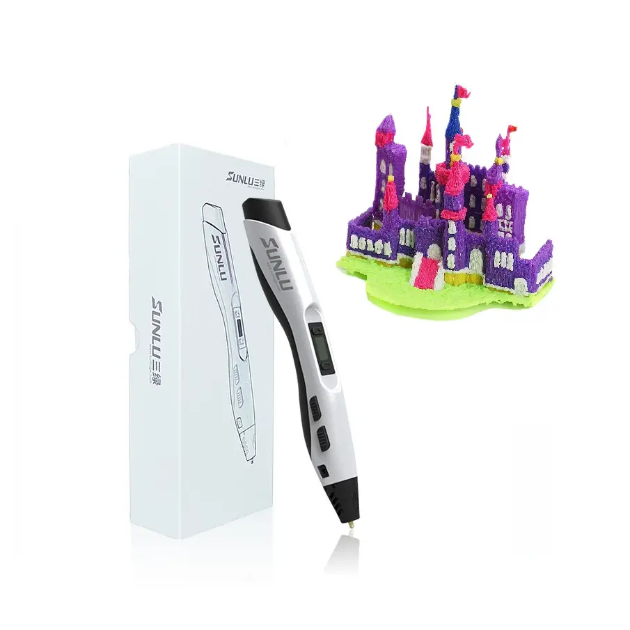 SUNLU 3DปากกาSL-300ปากกา3dเครื่องพิมพ์ความเร็วปรับอุณหภูมิสูงPLA ABS 3d Printing Pen