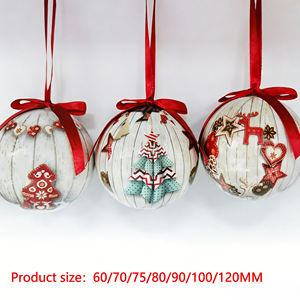 Breloque Père Noël en boule noire personnalisable - Ornement de Noël pour arbre de Noël, décoration festive pour la maison - Product Image 3