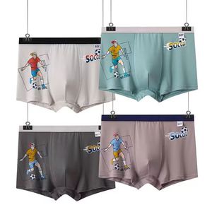 Calzoncillos Boxer para Niños de 3 a 12 Años, Color Sólido, Clásicos, Ropa Interior para Niños, Pantalones Cortos de Algodón Suave para Estudiantes, Cómodos - Product Image 4