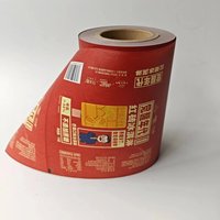 Film en rouleau transparent en plastique laminé imprimé sur mesure pour l'emballage des raviolis frits