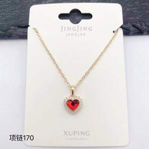 Collier en cristal pour femme, design original Jingjing xuping, <span class=keywords><strong>bijoux</strong></span> de luxe pour femme, plaqué or 18 carats avec diamants de haute qualité - Product Image 5