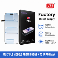 Écran OLED souple JH Display 120 Hz pour iPhone 17 Air, écran de remplacement IC, assemblage d'écran tactile pour iPhone 15, 14, 16 Pro Max