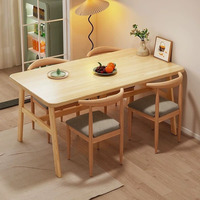 Vente directe d'usine, table la plus vendue + 6 chaises, utilisation domestique et commerciale, table à manger en bois massif